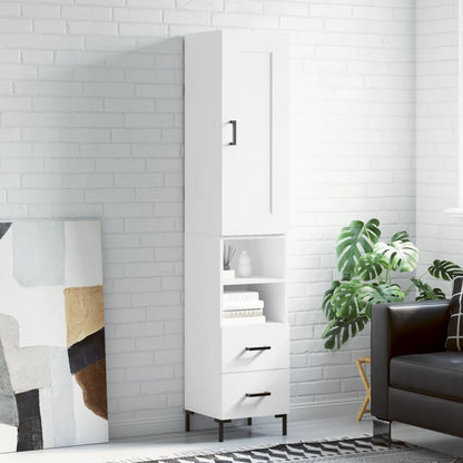 Skříň Highboard 34,5 X 34 X 180 Cm Kompozitní Dřevo