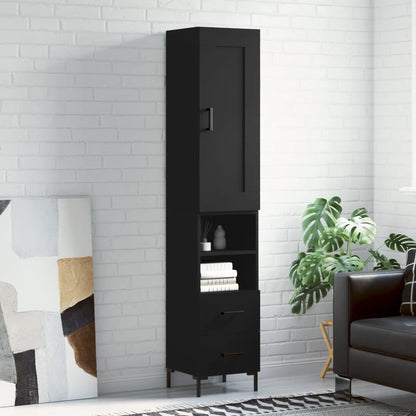 Skříň Highboard 34,5 X 34 X 180 Cm Kompozitní Dřevo