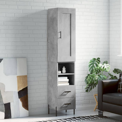 Skříň Highboard 34,5 X 34 X 180 Cm Kompozitní Dřevo
