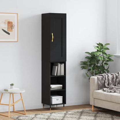 Skříň Highboard 34,5 X 34 X 180 Cm Kompozitní Dřevo