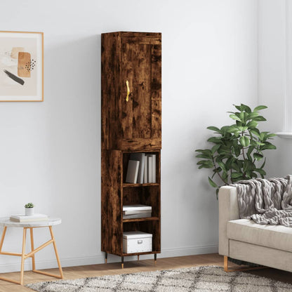 Skříň Highboard 34,5 X 34 X 180 Cm Kompozitní Dřevo