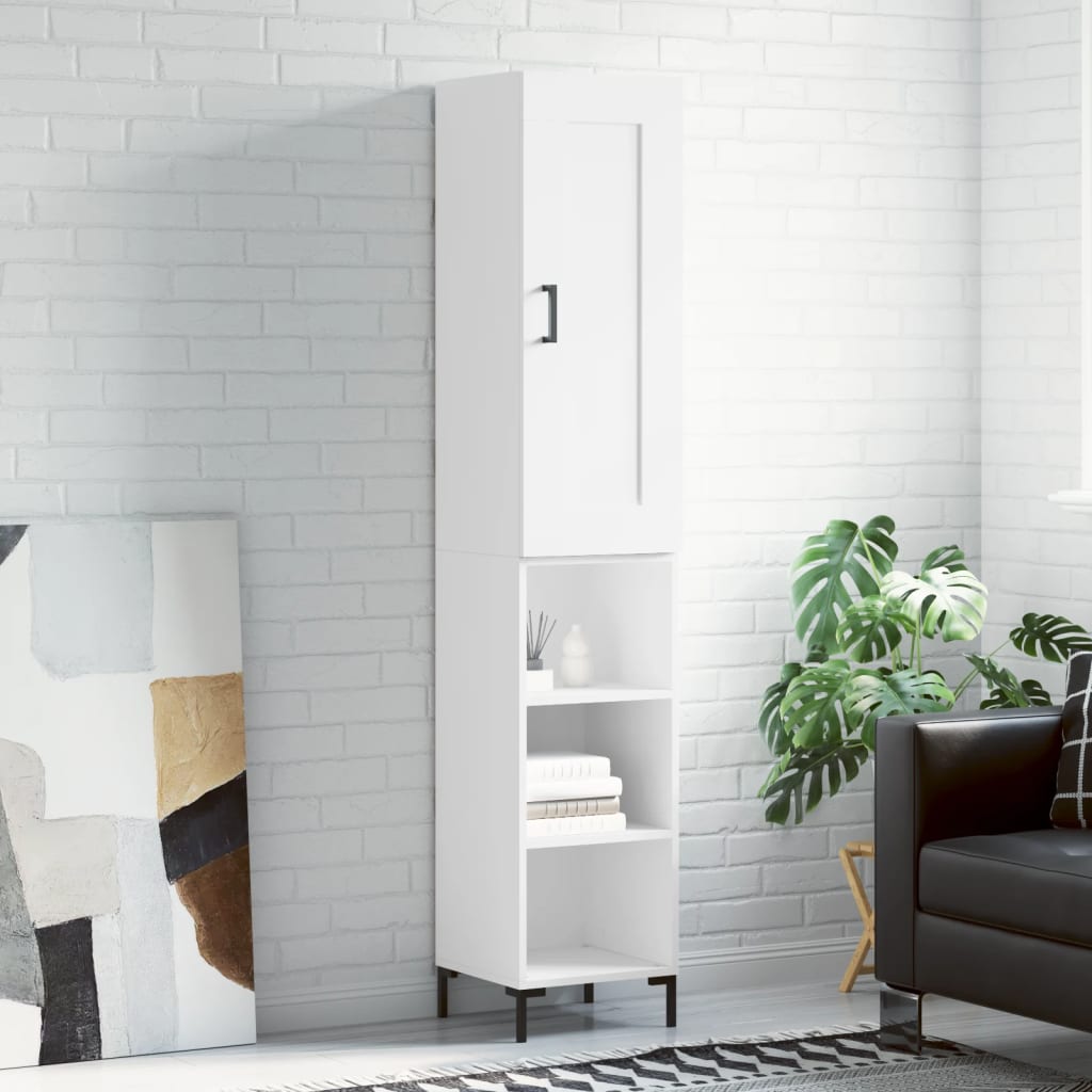 Skříň Highboard 34,5 X 34 X 180 Cm Kompozitní Dřevo