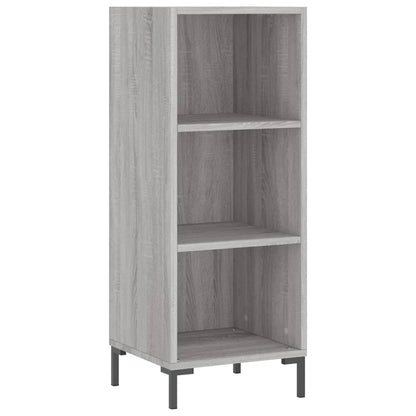 Skříň Highboard Šedá Sonoma 34,5 X 34 X 180 Cm Kompozitní Dřevo