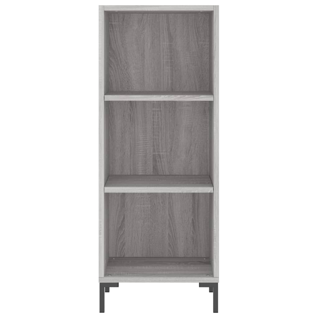 Skříň Highboard Šedá Sonoma 34,5 X 34 X 180 Cm Kompozitní Dřevo