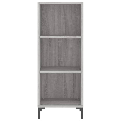 Skříň Highboard Šedá Sonoma 34,5 X 34 X 180 Cm Kompozitní Dřevo