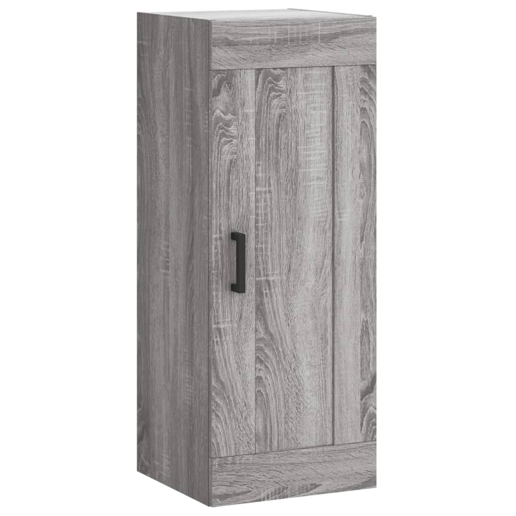 Skříň Highboard Šedá Sonoma 34,5 X 34 X 180 Cm Kompozitní Dřevo