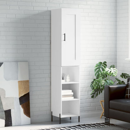 Skříň Highboard 34,5 X 34 X 180 Cm Kompozitní Dřevo