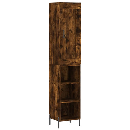Skříň Highboard 34,5 X 34 X 180 Cm Kompozitní Dřevo
