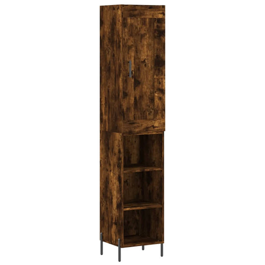 Skříň Highboard 34,5 X 34 X 180 Cm Kompozitní Dřevo