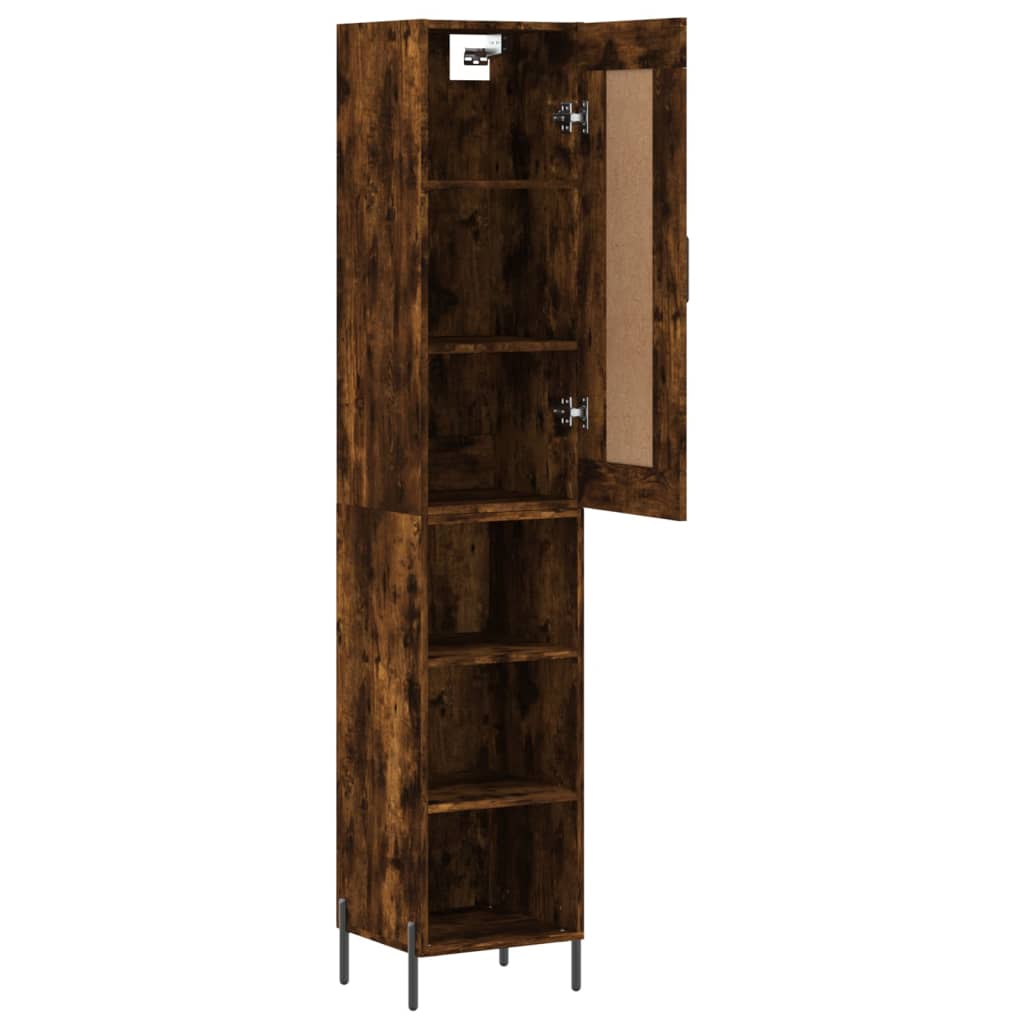 Skříň Highboard 34,5 X 34 X 180 Cm Kompozitní Dřevo