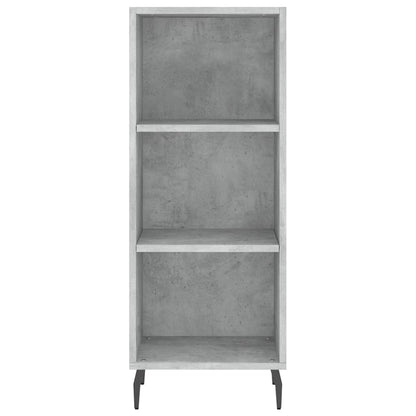 Skříň Highboard Betonově Šedá 34,5X34X180 Cm Kompozitní Dřevo