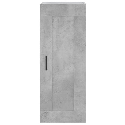Skříň Highboard Betonově Šedá 34,5X34X180 Cm Kompozitní Dřevo