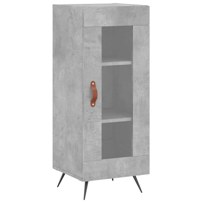 Skříň Highboard Betonově Šedá 34,5X34X180 Cm Kompozitní Dřevo