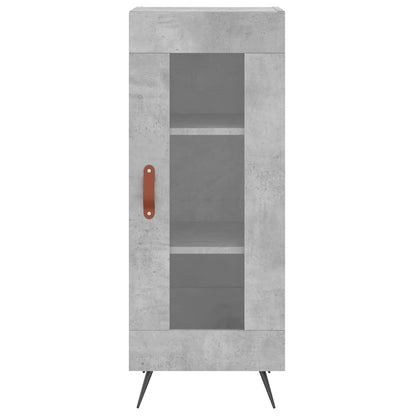 Skříň Highboard Betonově Šedá 34,5X34X180 Cm Kompozitní Dřevo