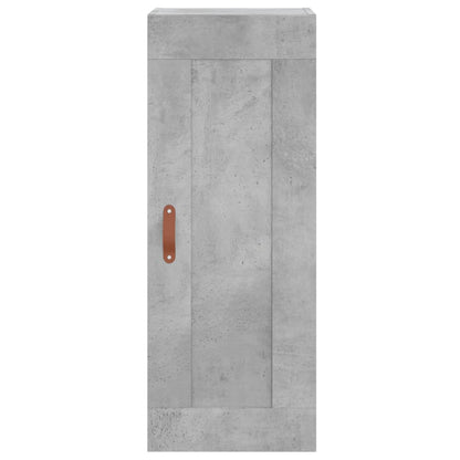 Skříň Highboard Betonově Šedá 34,5X34X180 Cm Kompozitní Dřevo
