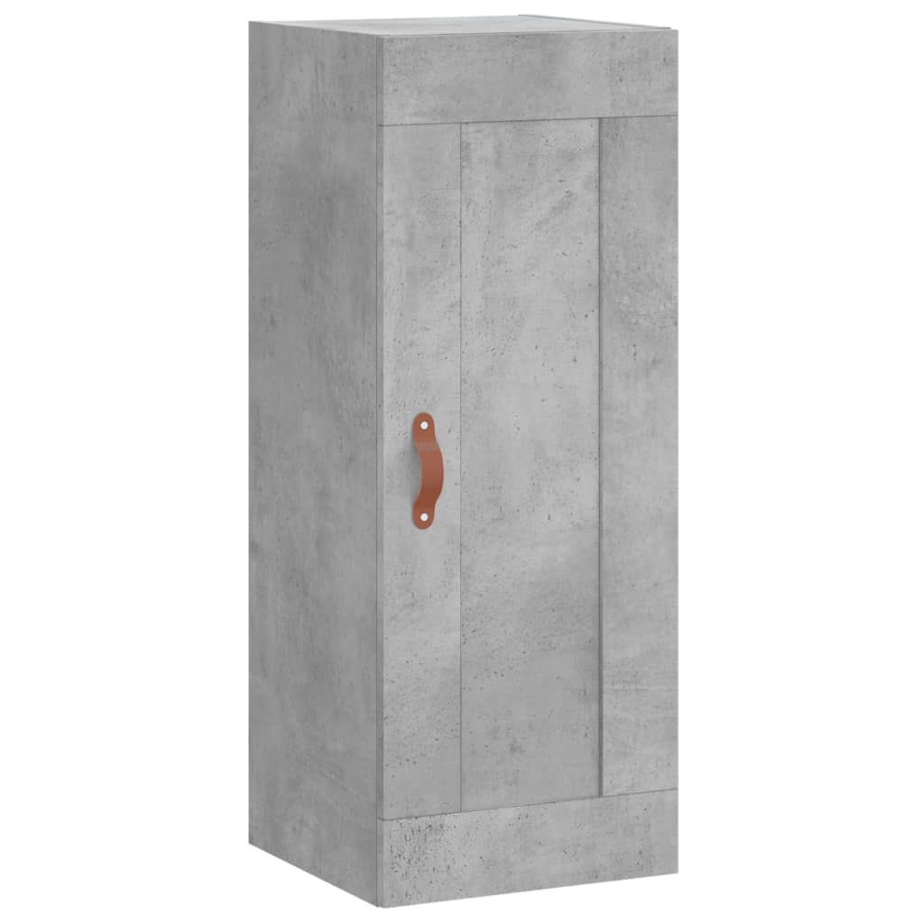 Skříň Highboard Betonově Šedá 34,5X34X180 Cm Kompozitní Dřevo