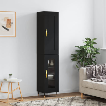 Skříň Highboard 34,5 X 34 X 180 Cm Kompozitní Dřevo