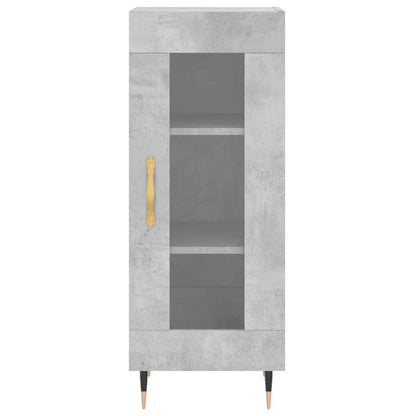 Skříň Highboard Betonově Šedá 34,5X34X180 Cm Kompozitní Dřevo