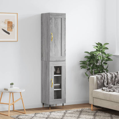 Skříň Highboard 34,5 X 34 X 180 Cm Kompozitní Dřevo