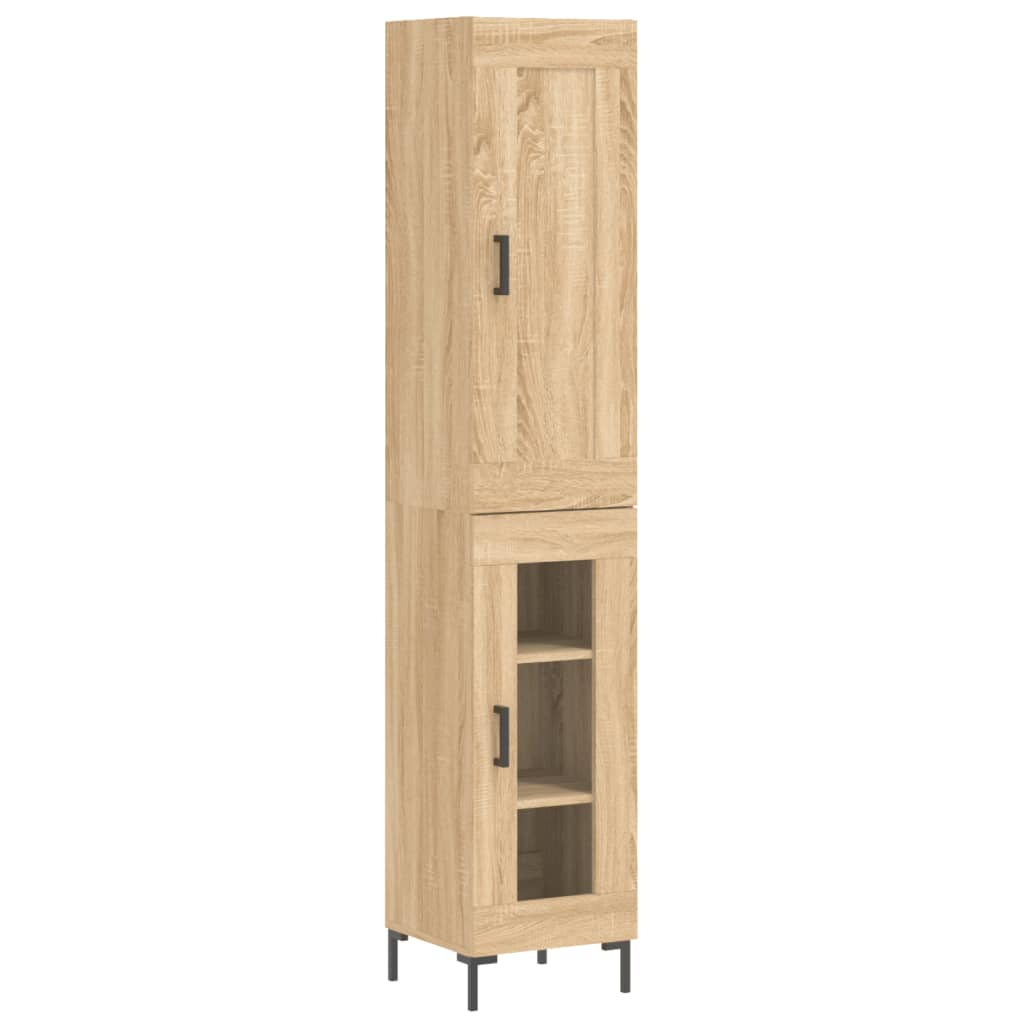 Skříň Highboard 34,5 X 34 X 180 Cm Kompozitní Dřevo