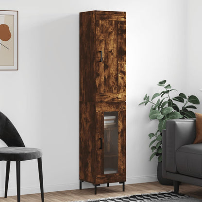 Skříň Highboard 34,5 X 34 X 180 Cm Kompozitní Dřevo
