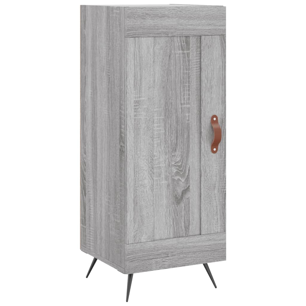 Skříň Highboard Šedá Sonoma 34,5 X 34 X 180 Cm Kompozitní Dřevo