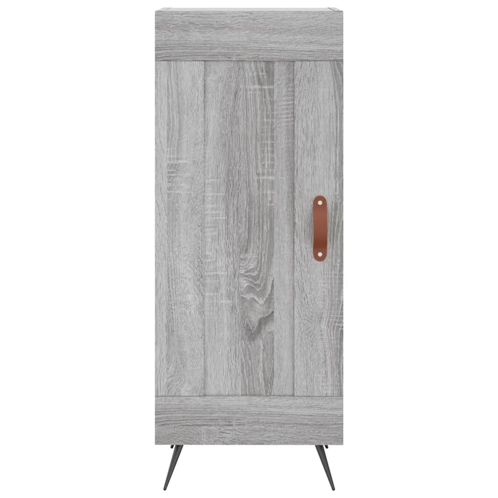 Skříň Highboard Šedá Sonoma 34,5 X 34 X 180 Cm Kompozitní Dřevo