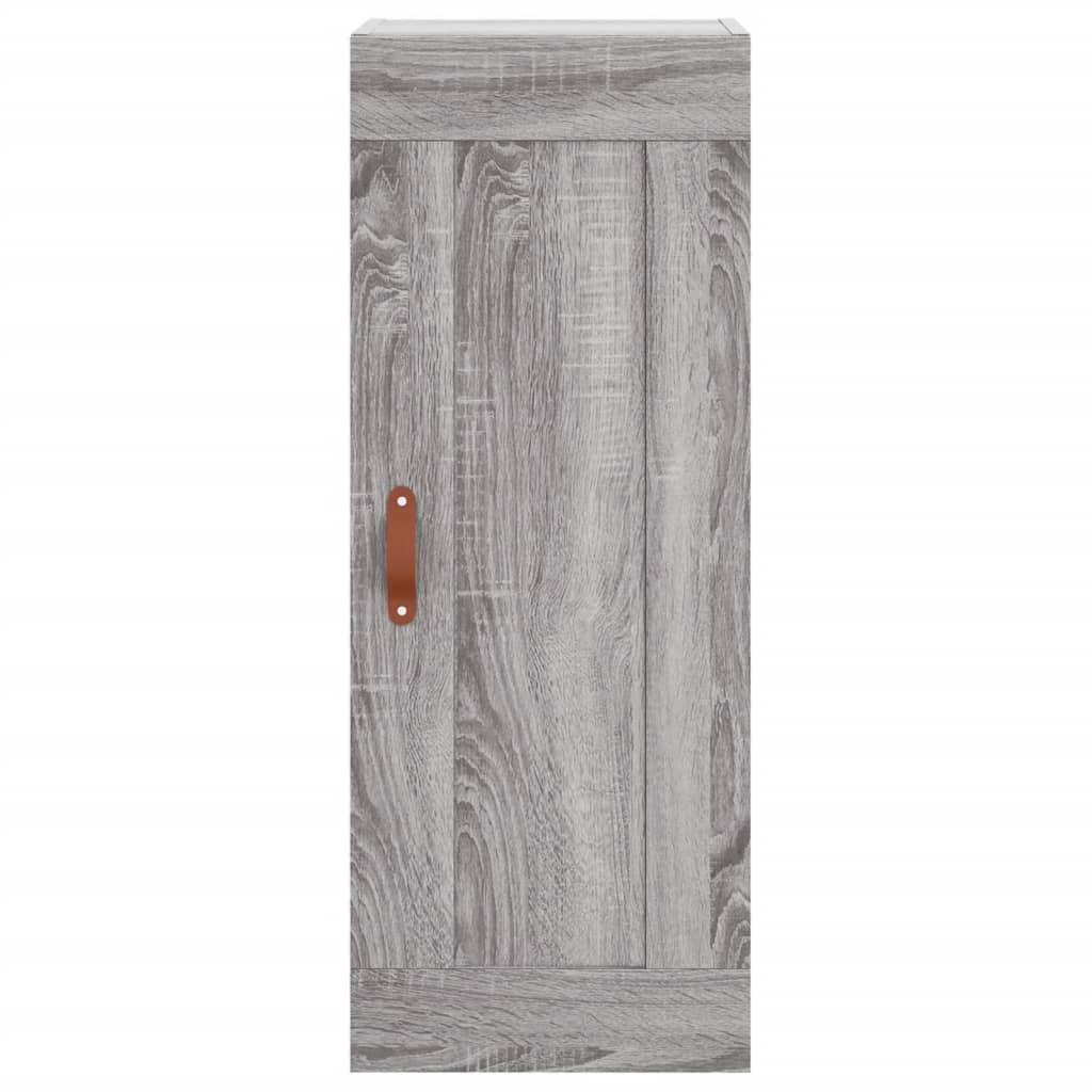 Skříň Highboard Šedá Sonoma 34,5 X 34 X 180 Cm Kompozitní Dřevo
