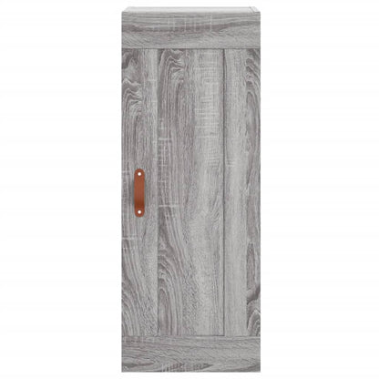 Skříň Highboard Šedá Sonoma 34,5 X 34 X 180 Cm Kompozitní Dřevo