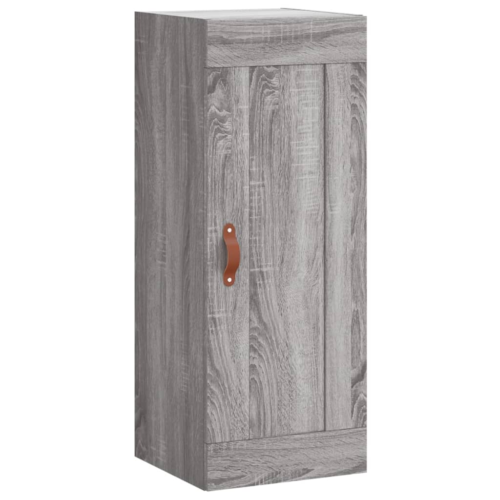 Skříň Highboard Šedá Sonoma 34,5 X 34 X 180 Cm Kompozitní Dřevo