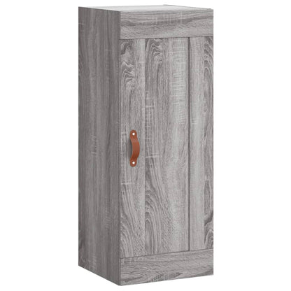 Skříň Highboard Šedá Sonoma 34,5 X 34 X 180 Cm Kompozitní Dřevo