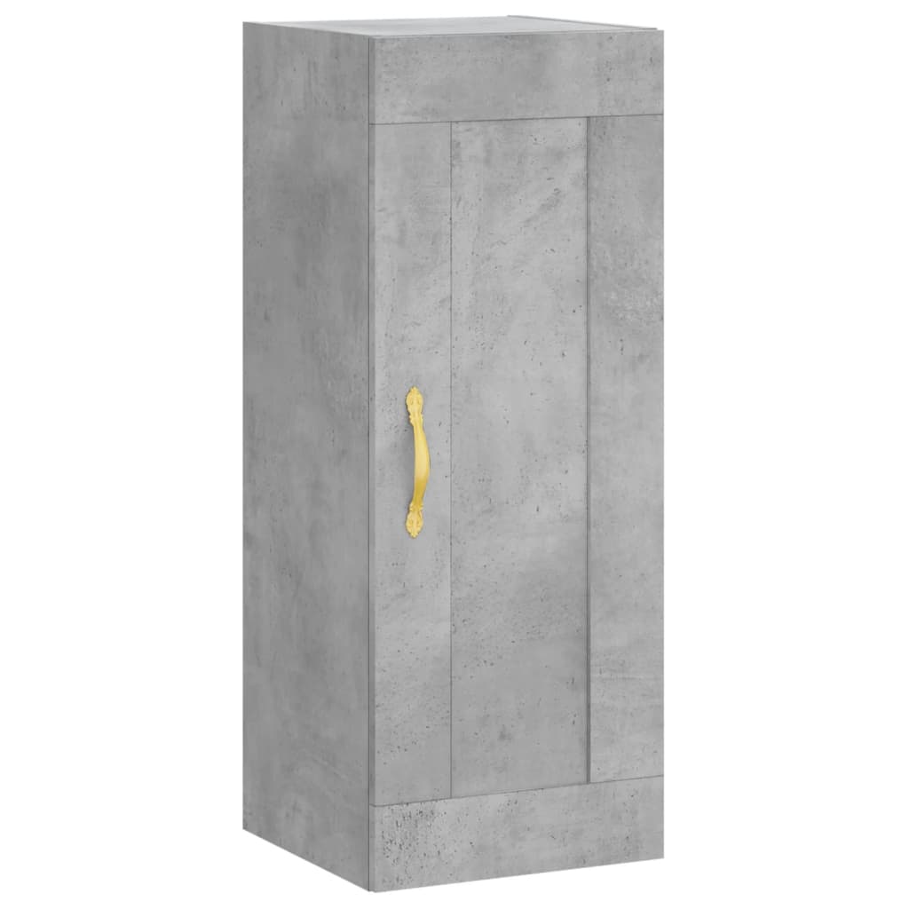 Skříň Highboard Betonově Šedá 34,5X34X180 Cm Kompozitní Dřevo