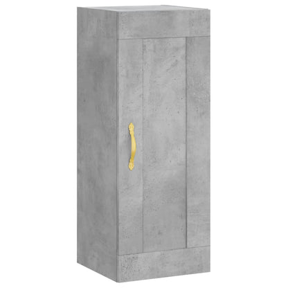 Skříň Highboard Betonově Šedá 34,5X34X180 Cm Kompozitní Dřevo