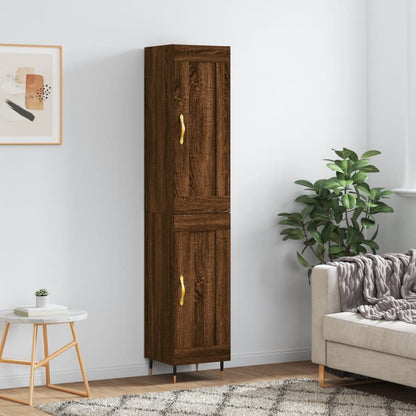 Skříň Highboard 34,5 X 34 X 180 Cm Kompozitní Dřevo