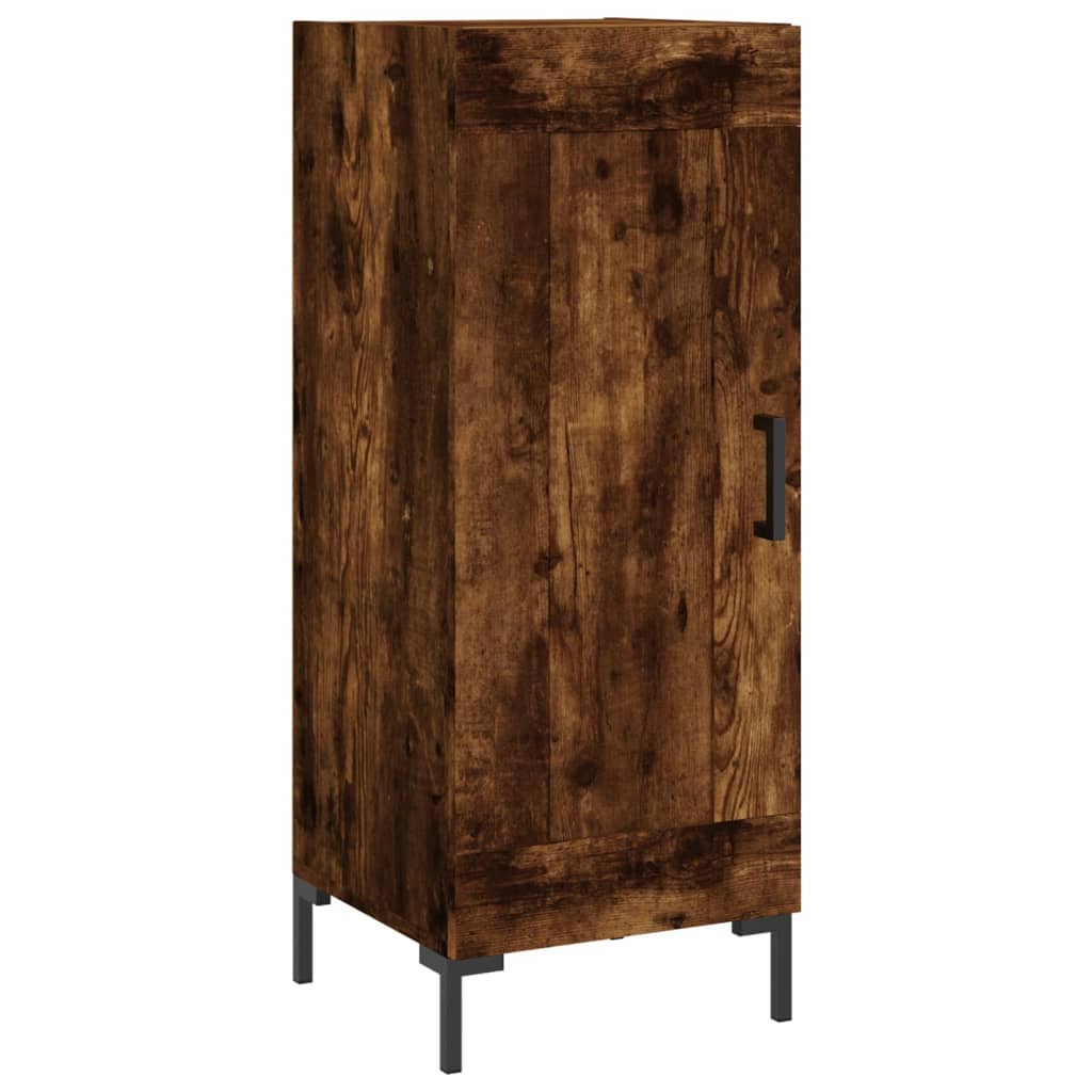 Skříň Highboard Kouřový Dub 34,5 X 34 X 180 Cm Kompozitní Dřevo