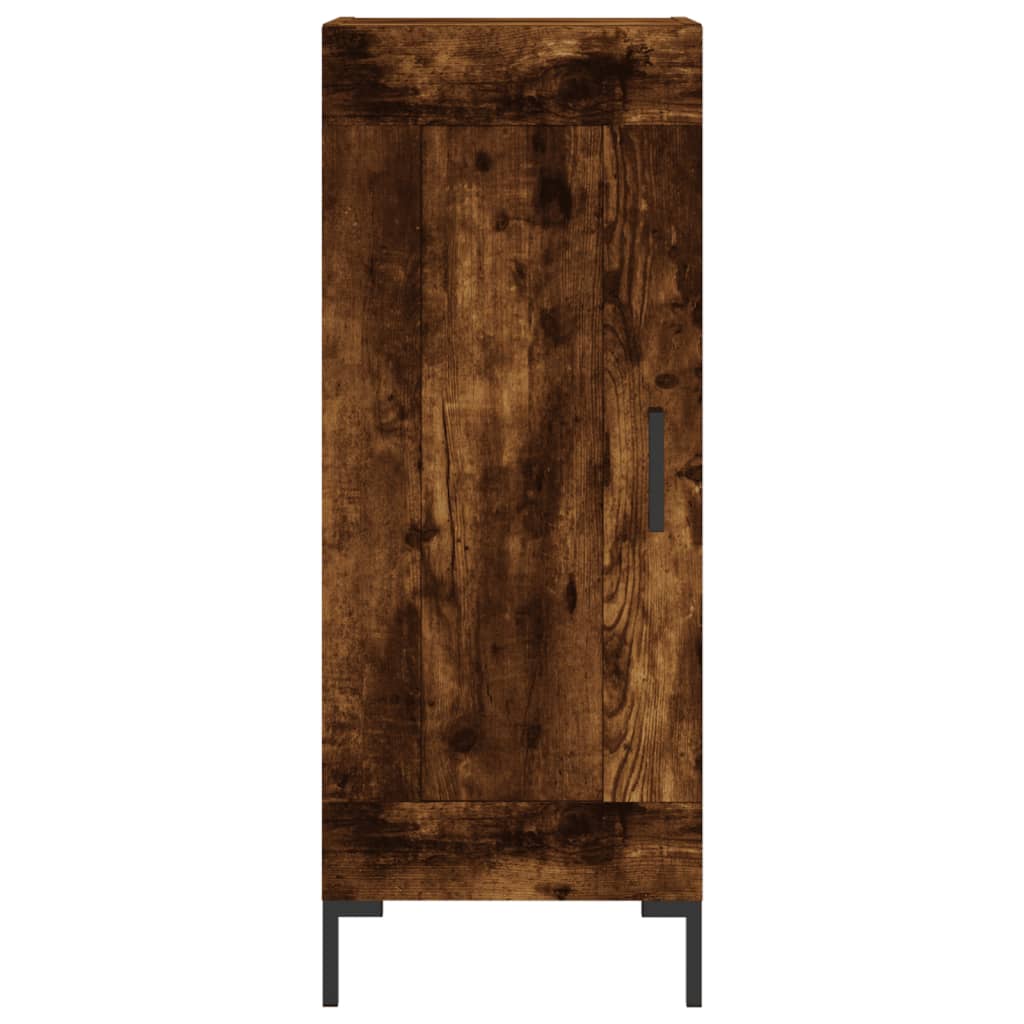 Skříň Highboard Kouřový Dub 34,5 X 34 X 180 Cm Kompozitní Dřevo