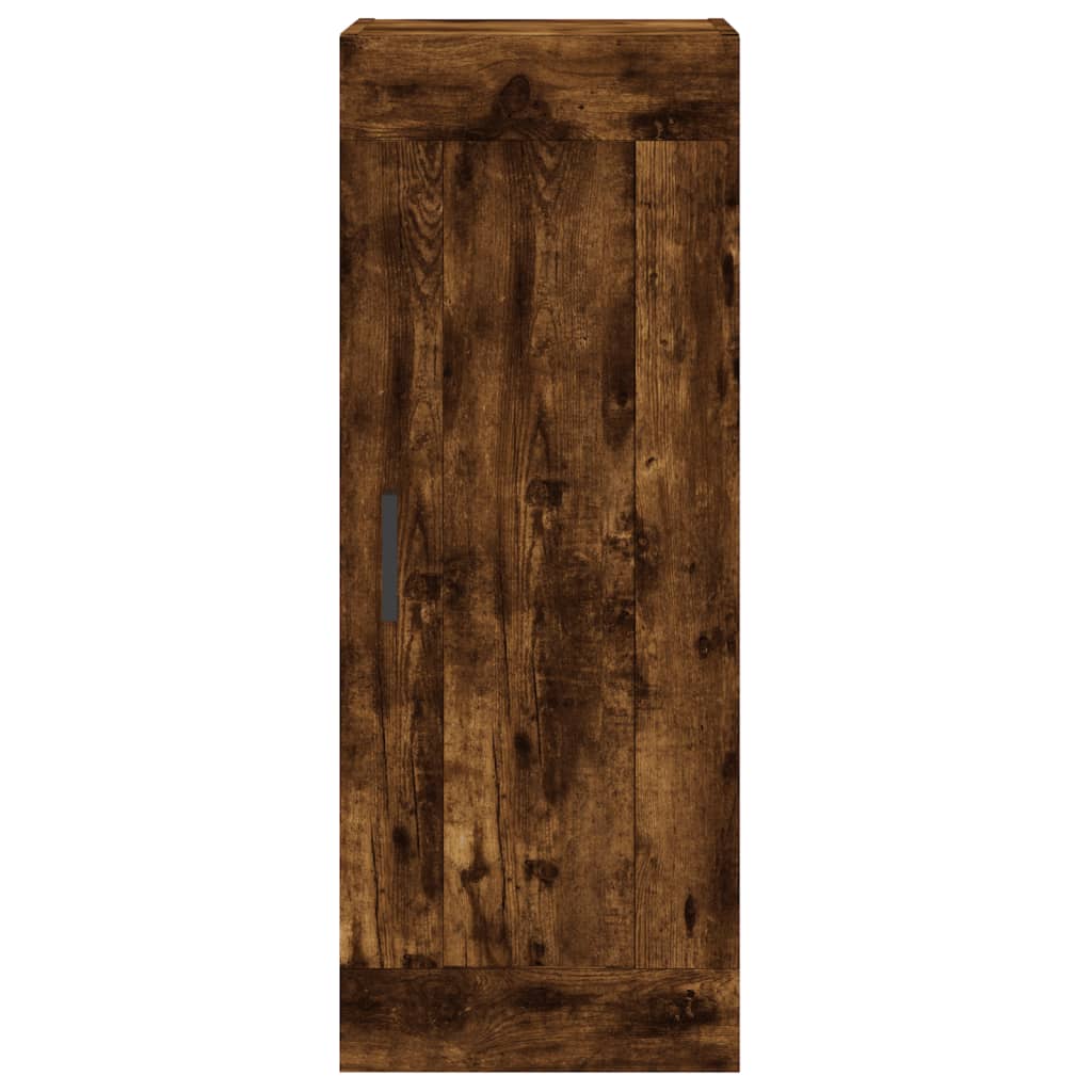 Skříň Highboard Kouřový Dub 34,5 X 34 X 180 Cm Kompozitní Dřevo