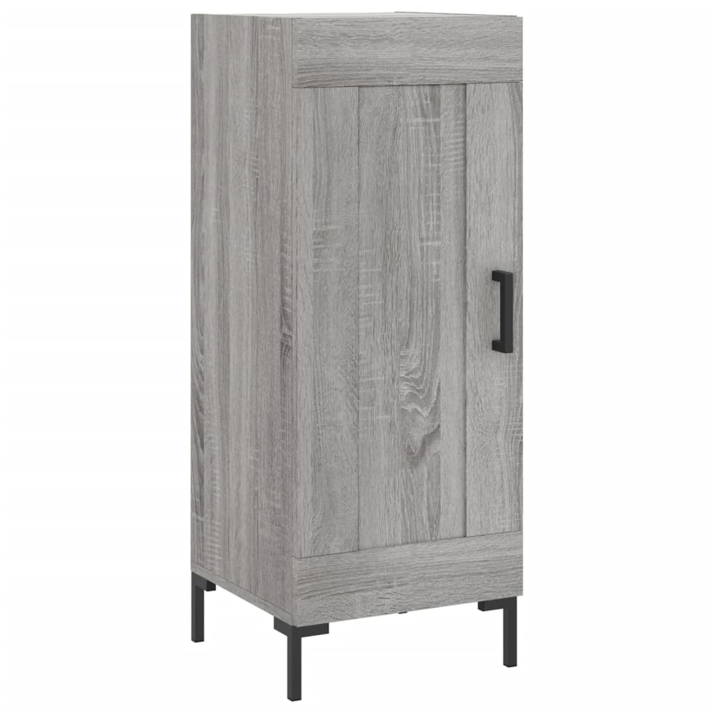 Skříň Highboard Šedá Sonoma 34,5 X 34 X 180 Cm Kompozitní Dřevo