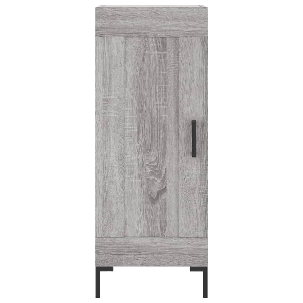Skříň Highboard Šedá Sonoma 34,5 X 34 X 180 Cm Kompozitní Dřevo