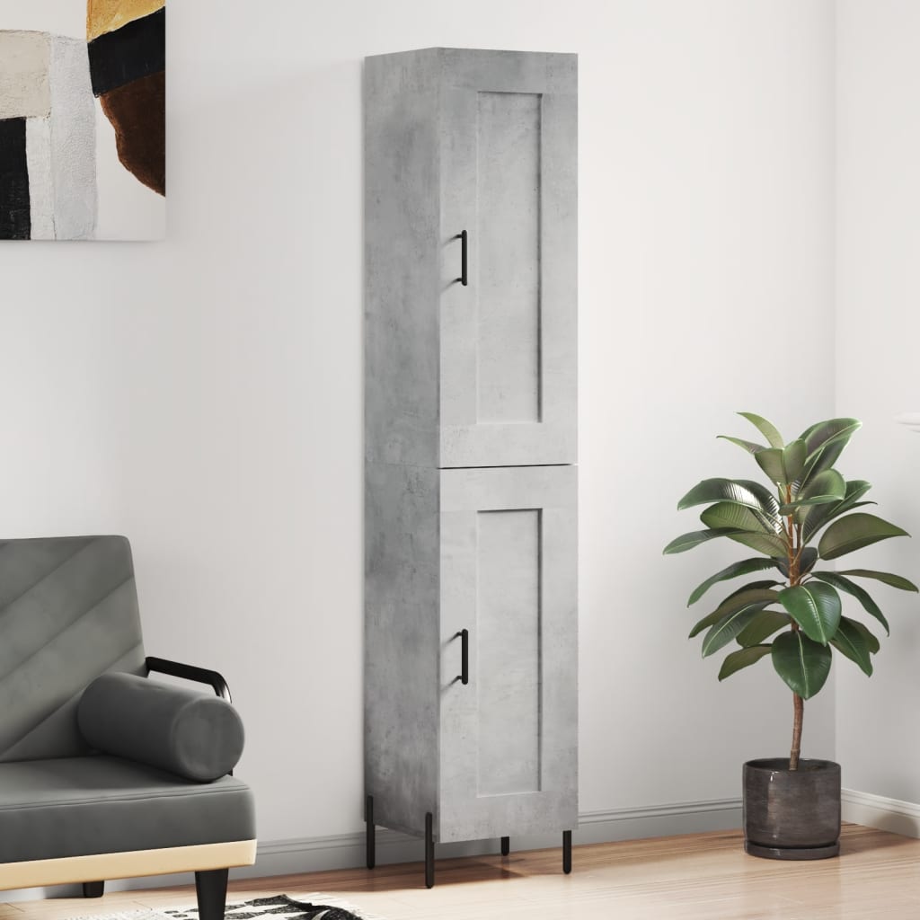 Skříň Highboard 34,5 X 34 X 180 Cm Kompozitní Dřevo