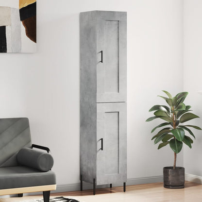Skříň Highboard 34,5 X 34 X 180 Cm Kompozitní Dřevo