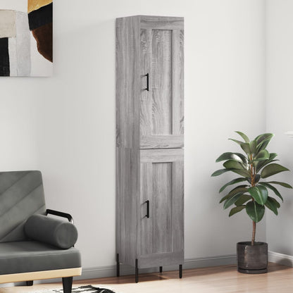 Skříň Highboard 34,5 X 34 X 180 Cm Kompozitní Dřevo