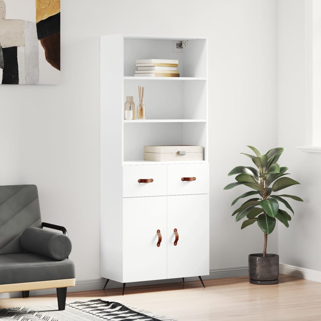 Skříň Betonově Šedá 69,5 X 32,5 X 180 Cm Kompozitní Dřevo