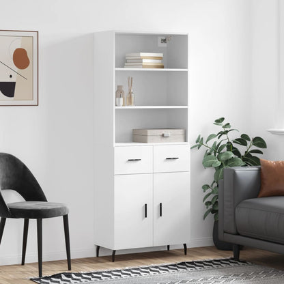 Skříň Betonově Šedá 69,5 X 32,5 X 180 Cm Kompozitní Dřevo