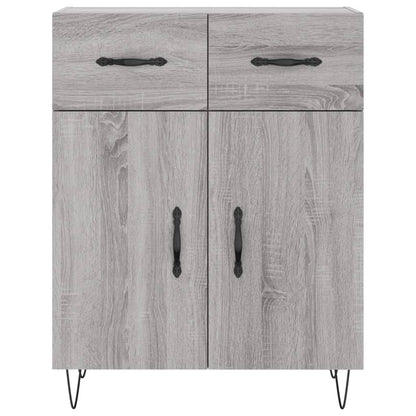 Skříň Highboard Šedá Sonoma 69,5 X 34 X 180 Cm Kompozitní Dřevo