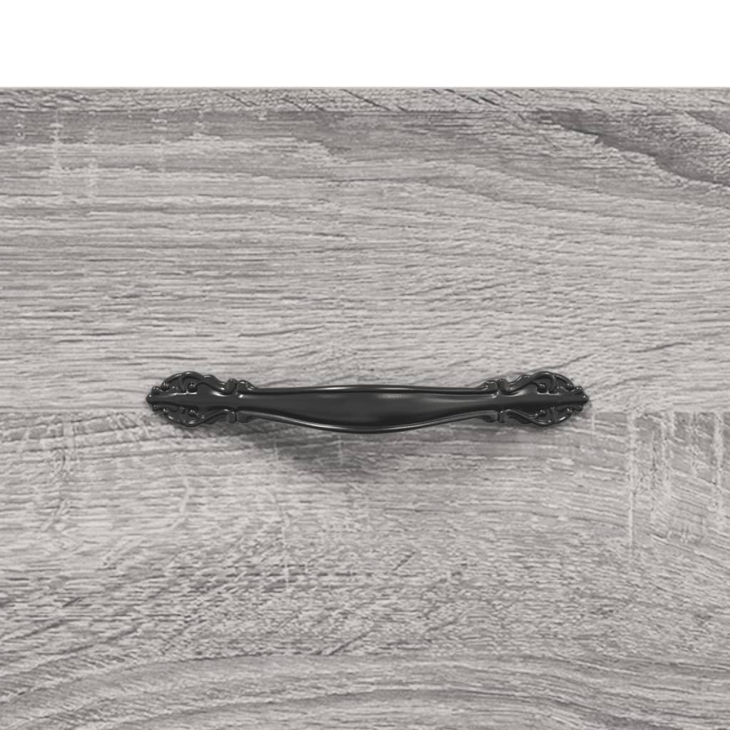 Skříň Highboard Šedá Sonoma 69,5 X 34 X 180 Cm Kompozitní Dřevo