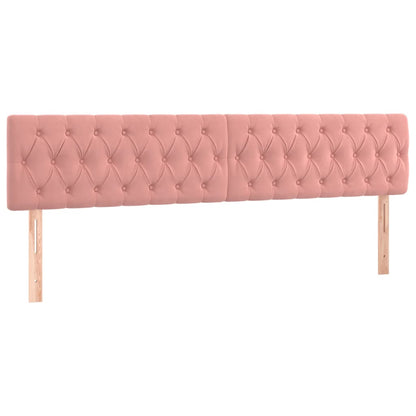 Box Spring Postel S Matrací Růžová 180X200 Cm Samet