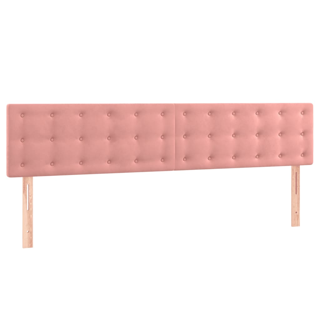 Box Spring Postel S Matrací Růžová 180X200 Cm Samet