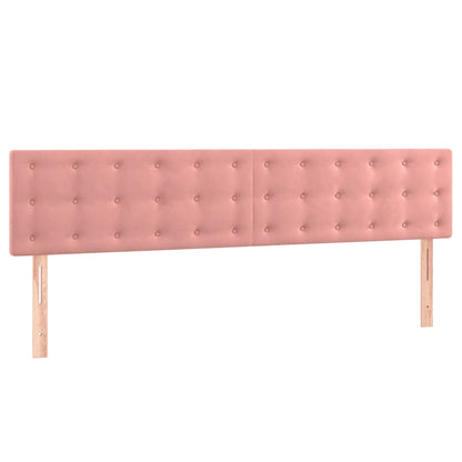 Box Spring Postel S Matrací Růžová 180X200 Cm Samet