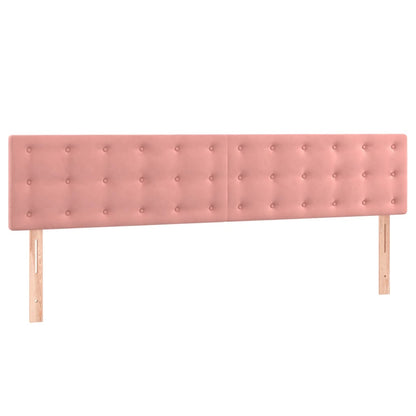 Box Spring Postel S Matrací Růžová 200X200 Cm Samet